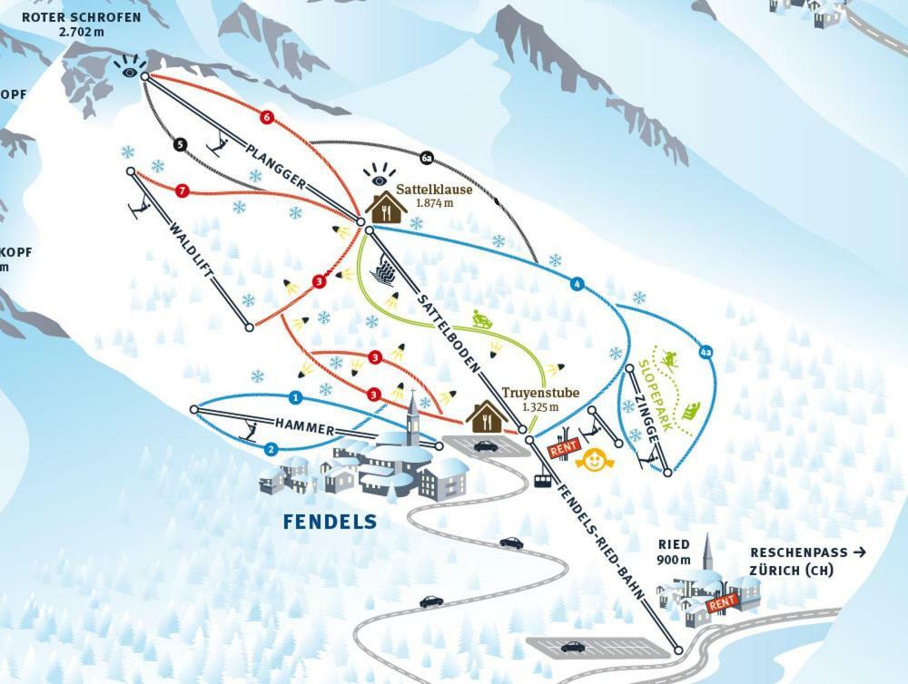 Hotel Alpenrose Fendels Bagian luar foto
